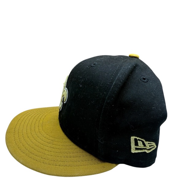 New Era Black and Gold Fleur-de-lis Hat - Picture 2 of 4